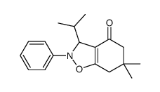 6,6-dimethyl-2-phenyl-3-propan-2-yl-5,7-dihydro-3H-1,2-benzoxazol-4-one Structure
