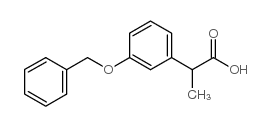 2-(3-苄氧基苯基)丙酸结构式