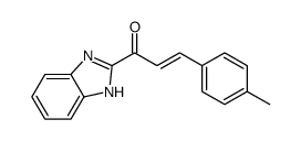 1-(1H-benzimidazol-2-yl)-3-(4-methylphenyl)prop-2-en-1-one结构式