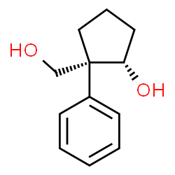 Cyclopentanemethanol, 2-hydroxy-1-phenyl-, (1R,2S)-rel- (9CI)结构式