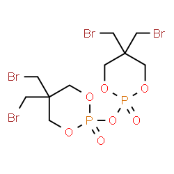 2,2'-oxybis[5,5-bis(bromomethyl)-1,3,2-dioxaphosphorinane] 2,2'-dioxide结构式