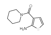 3-(哌啶-1-基羰基)噻吩-2-胺结构式