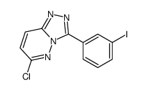 6-chloro-3-(3-iodophenyl)-[1,2,4]triazolo[4,3-b]pyridazine结构式