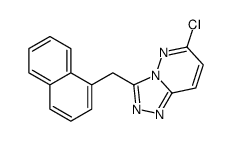 6-chloro-3-(naphthalen-1-ylmethyl)-[1,2,4]triazolo[4,3-b]pyridazine结构式
