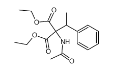 diethyl (acetylamino)(1-phenylethyl)malonate Structure