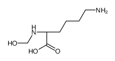 (2S)-6-amino-2-(hydroxymethylamino)hexanoic acid结构式