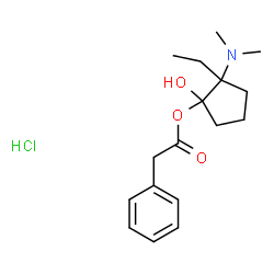 2-(dimethylamino)ethyl (+)-(1-hydroxycyclopentyl)phenylacetate hydrochloride Structure