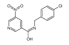 N-[(4-chlorophenyl)methyl]-5-nitropyridine-3-carboxamide Structure