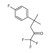1,1,1-trifluoro-4-(4-fluorophenyl)-4-methylpentan-2-one结构式
