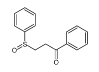 3-(benzenesulfinyl)-1-phenylpropan-1-one Structure