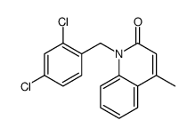 1-[(2,4-dichlorophenyl)methyl]-4-methylquinolin-2-one结构式
