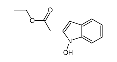 ethyl 2-(1-hydroxyindol-2-yl)acetate结构式