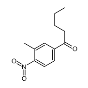 1-(3-methyl-4-nitrophenyl)pentan-1-one结构式