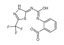 1-(2-nitrophenyl)-3-[5-(trifluoromethyl)-1,3,4-thiadiazol-2-yl]urea Structure