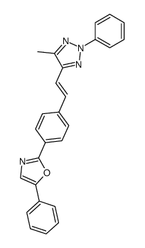 4-methyl-2-phenyl-5-[4-(5-phenyl-oxazol-2-yl)-styryl]-2H-[1,2,3]triazole Structure