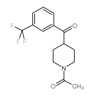 1-Acetyl-4-(3-Trifluoromethylbenzoyl)-piperidine结构式