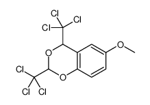 6-methoxy-2,4-bis(trichloromethyl)-4H-1,3-benzodioxine结构式