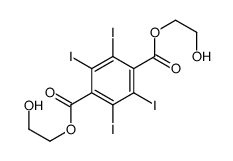 bis(2-hydroxyethyl) 2,3,5,6-tetraiodobenzene-1,4-dicarboxylate结构式