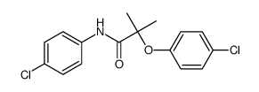 2-(4-chlorophenoxy)-N-(4-chlorophenyl)-2-methylpropanamide结构式