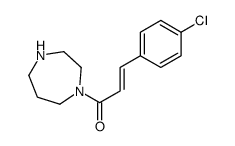 3-(4-chlorophenyl)-1-(1,4-diazepan-1-yl)prop-2-en-1-one结构式