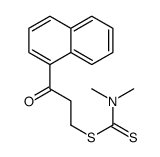 (3-naphthalen-1-yl-3-oxopropyl) N,N-dimethylcarbamodithioate结构式