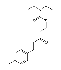 [5-(4-methylphenyl)-3-oxopentyl] N,N-diethylcarbamodithioate Structure