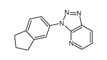 3-(2,3-dihydro-1H-inden-5-yl)triazolo[4,5-b]pyridine结构式