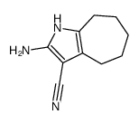 2-amino-1,4,5,6,7,8-hexahydrocyclohepta[b]pyrrole-3-carbonitrile Structure