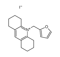 10-(furan-2-ylmethyl)-1,2,3,4,5,6,7,8-octahydroacridin-10-ium,iodide结构式