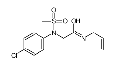 2-(4-chloro-N-methylsulfonylanilino)-N-prop-2-enylacetamide Structure