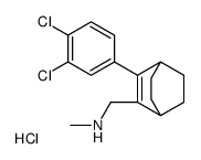[3-(3,4-dichlorophenyl)-2-bicyclo[2.2.2]oct-2-enyl]methyl-methylazanium,chloride Structure