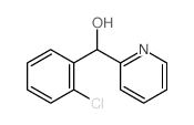 2-Pyridinemethanol, a-(2-chlorophenyl)-结构式