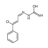 [(3-chloro-3-phenylprop-2-enylidene)amino]urea Structure