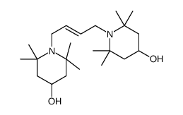 1-[4-(4-hydroxy-2,2,6,6-tetramethylpiperidin-1-yl)but-2-enyl]-2,2,6,6-tetramethylpiperidin-4-ol结构式
