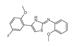 4-(5-fluoro-2-methoxyphenyl)-N-(2-methoxyphenyl)-1,3-thiazol-2-amine Structure