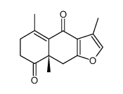 (S)-3,5,8a-Trimethyl-6,7,8a,9-tetrahydro-naphtho[2,3-b]furan-4,8-dione Structure
