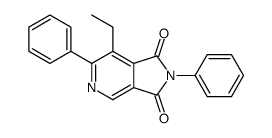 7-ethyl-2,6-diphenylpyrrolo[3,4-c]pyridine-1,3-dione结构式