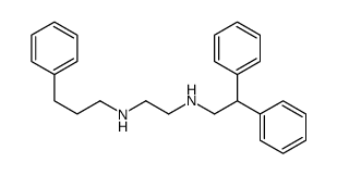 N'-(2,2-diphenylethyl)-N-(3-phenylpropyl)ethane-1,2-diamine结构式
