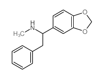 1,3-Benzodioxole-5-methanamine,N-methyl-a-(phenylmethyl)- Structure