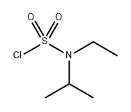 N-乙基-N-(丙-2-基)氨磺酰氯结构式