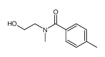 N-methyl-N-(2-hydroxyethyl)-p-toluamide结构式