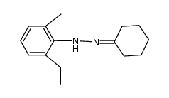 cyclohexanone 2-ethyl-6-methylphenylhydrazone Structure