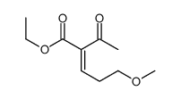 ethyl 2-acetyl-5-methoxypent-2-enoate Structure