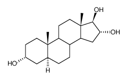 5alpha-Androstan-3alpha,16alpha,17alpha-triol structure