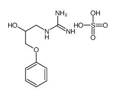 (C-azaniumylcarbonimidoyl)-(2-hydroxy-3-phenoxypropyl)azanium,sulfate Structure