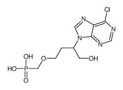 [3-(6-chloropurin-9-yl)-4-hydroxybutoxy]methylphosphonic acid Structure