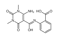 2-[(4-amino-1,3-dimethyl-2,6-dioxopyrimidine-5-carbonyl)amino]benzoic acid Structure