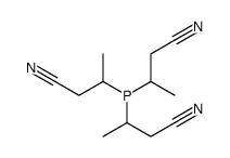3-[bis(1-cyanopropan-2-yl)phosphanyl]butanenitrile Structure