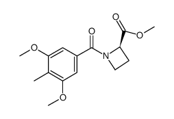 1-(3,5-dimethoxy-4-methylbenzoyl)azetidine-2R-carboxylic acid methyl ester Structure