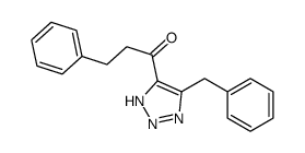 1-(5-benzyl-2H-triazol-4-yl)-3-phenylpropan-1-one结构式